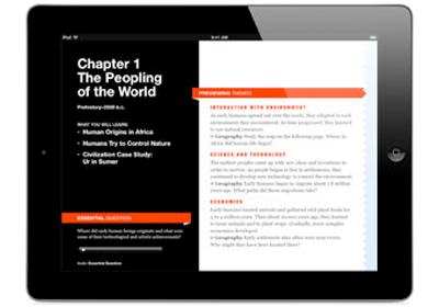 World History Patterns of Interaction screen